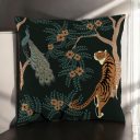 Cushion Covers | Cushion Covers Online | Cushion Covers India | Luxury Cushion Covers by Twinhearts | Deep Green Cushion Cover Set of 2