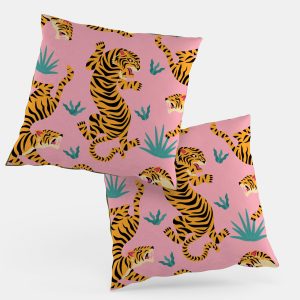 Cushion Covers | Cushion Covers Online | Cushion Covers India | Luxury Cushion Covers by Twinhearts | Pink Cushion Cover Set of 2